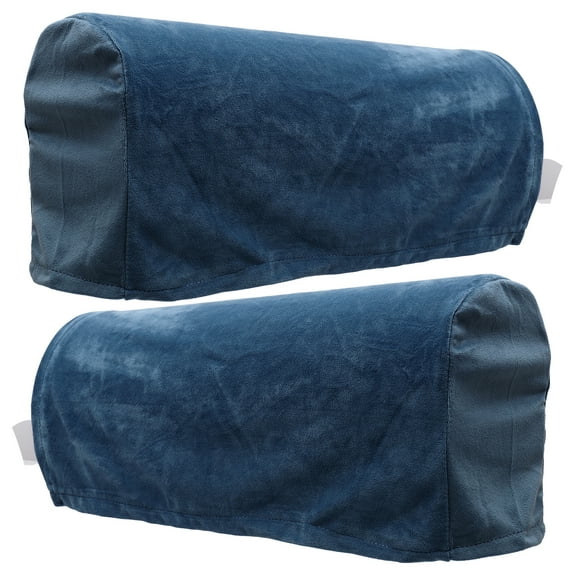 ADDHAT Addhat Peacock Blue Sofa Armrest Covers for Home Decor 2Pcs