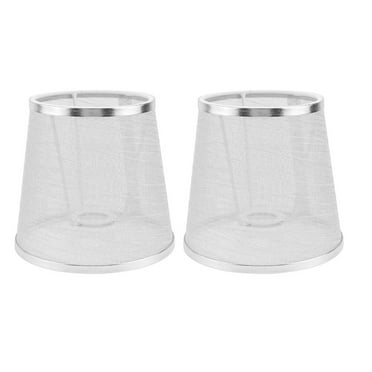 Qumonin 2pcs Table Lamp Shade Chandelier Lamp Shades Cloth Clip on Light Shades