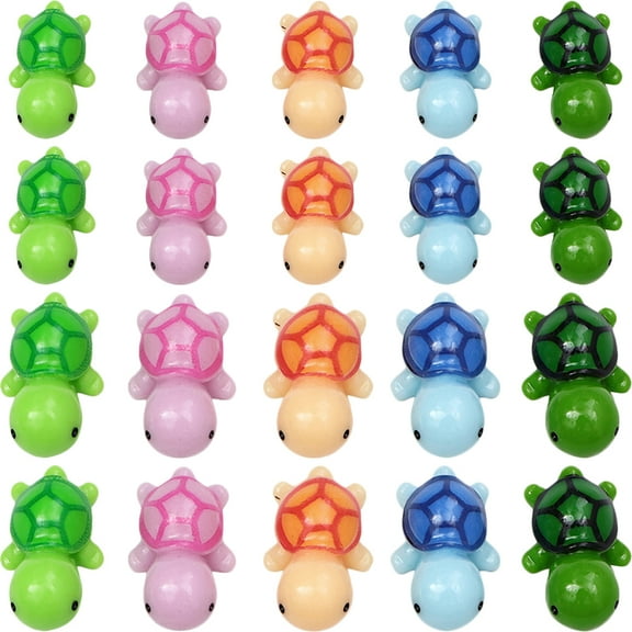 Qumonin 30 Pcs Small Turtle Stuffed Toy Mini Soft Sea Animals Bulk Toys for Kids