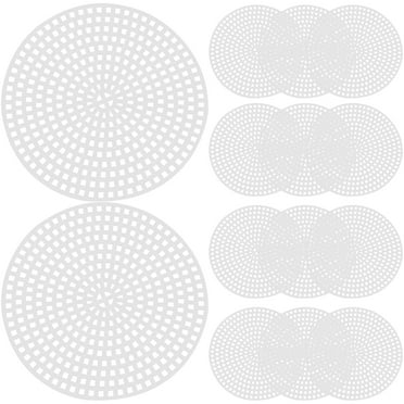 Qumonin 30Pcs Plastic Mesh Canvas Sheets for Embroidery & Crafting