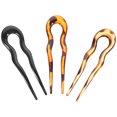 thumbnail image 1 of Qumonin 3pcs Hair Forks Women French Hairpins U Shape Hair Bun Pins Vintage Hair Sticks Hair Accessories, 1 of 6