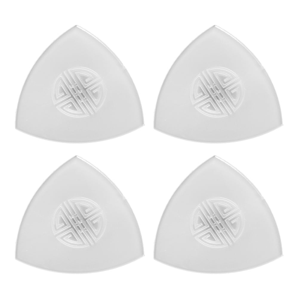 Qumonin 4Pcs Simple Liuqin Pickguard Bass Pickups Nylon Strings