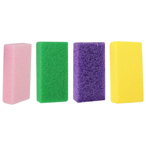Qumonin 4pcs Foot Pumice Nail Buffer Blocks Pedicure Files Exfoliating Buffer Kit