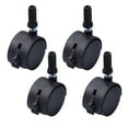 thumbnail image 1 of Qumonin 4pcs Heavy Duty Caster Wheels for Bed Frame, 360 Degree Swivel, 2 Inch Black, 1 of 6