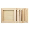 Qumonin 6 Unfinished Wood Picture Frames for DIY Projects