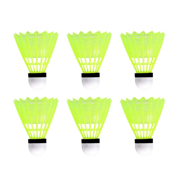 Qumonin 6PCS Nylon Badminton Birdies for Fitness Sports