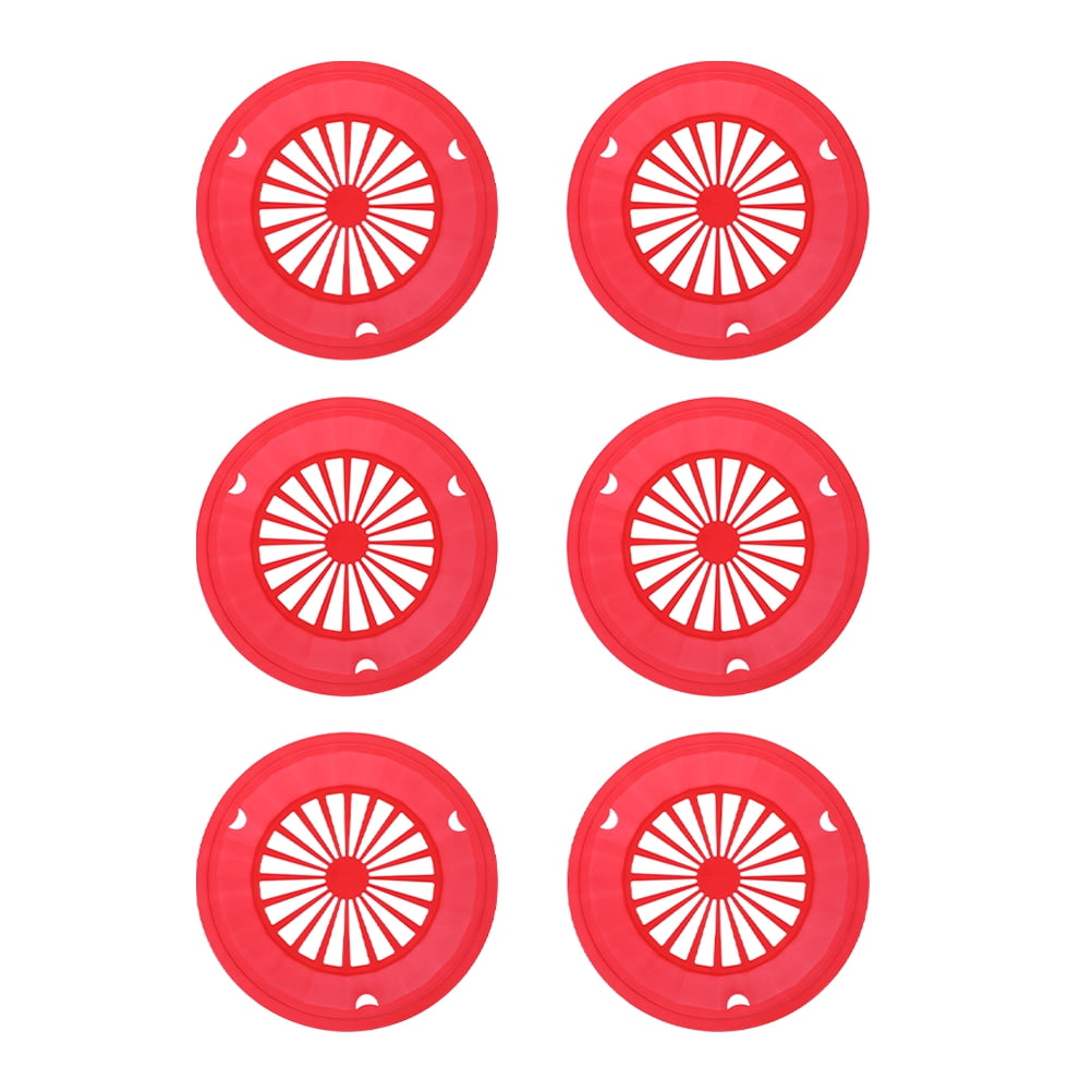 Qumonin 6pcs Round Griddle Plate Paper Plate Holders