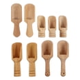 thumbnail image 1 of Qumonin 9pcs Mini Wooden Scoops for Bath, Sugar, Tea, Coffee, Candy, Kitchen, Bathroom, 1 of 3