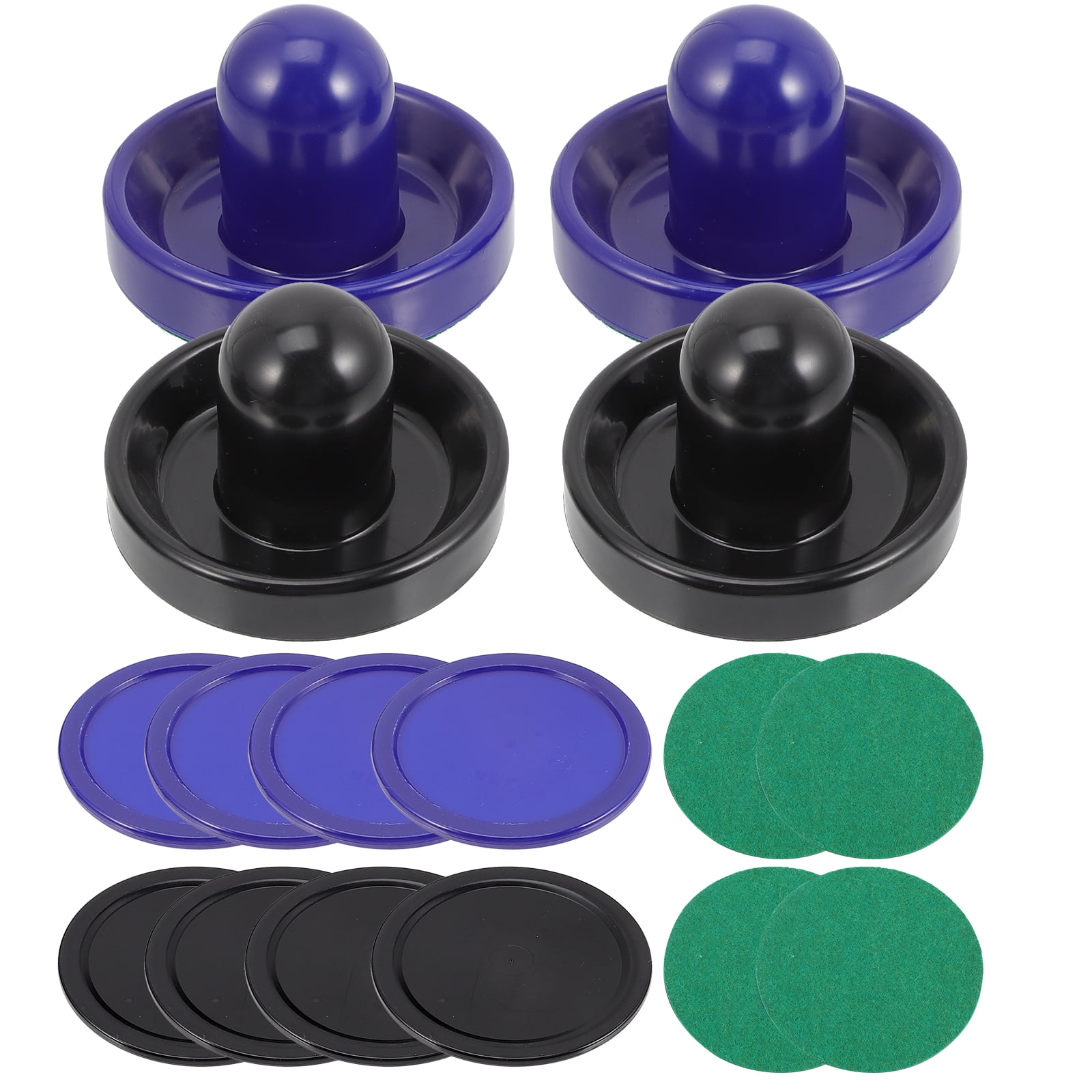 Qumonin Air Hockey Pucks and Paddles Set (4 Strikers, 2 Pucks)