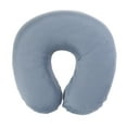 thumbnail image 1 of Qumonin Airplane Travel Pillow Memory Foam U-shaped Neck Support (Light Grey), 1 of 7
