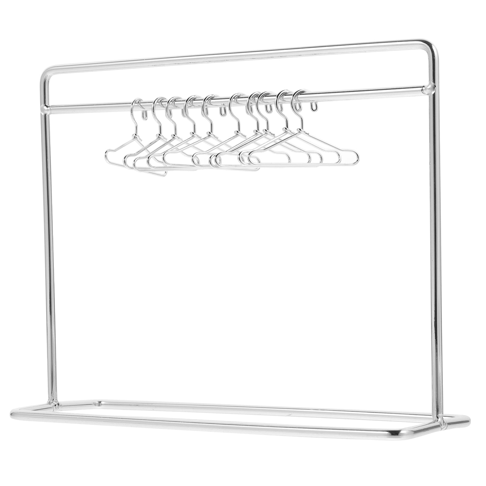 Qumonin Baby Doll Dress Rack Set Miniature Clothes Hanger Wardrobe ...