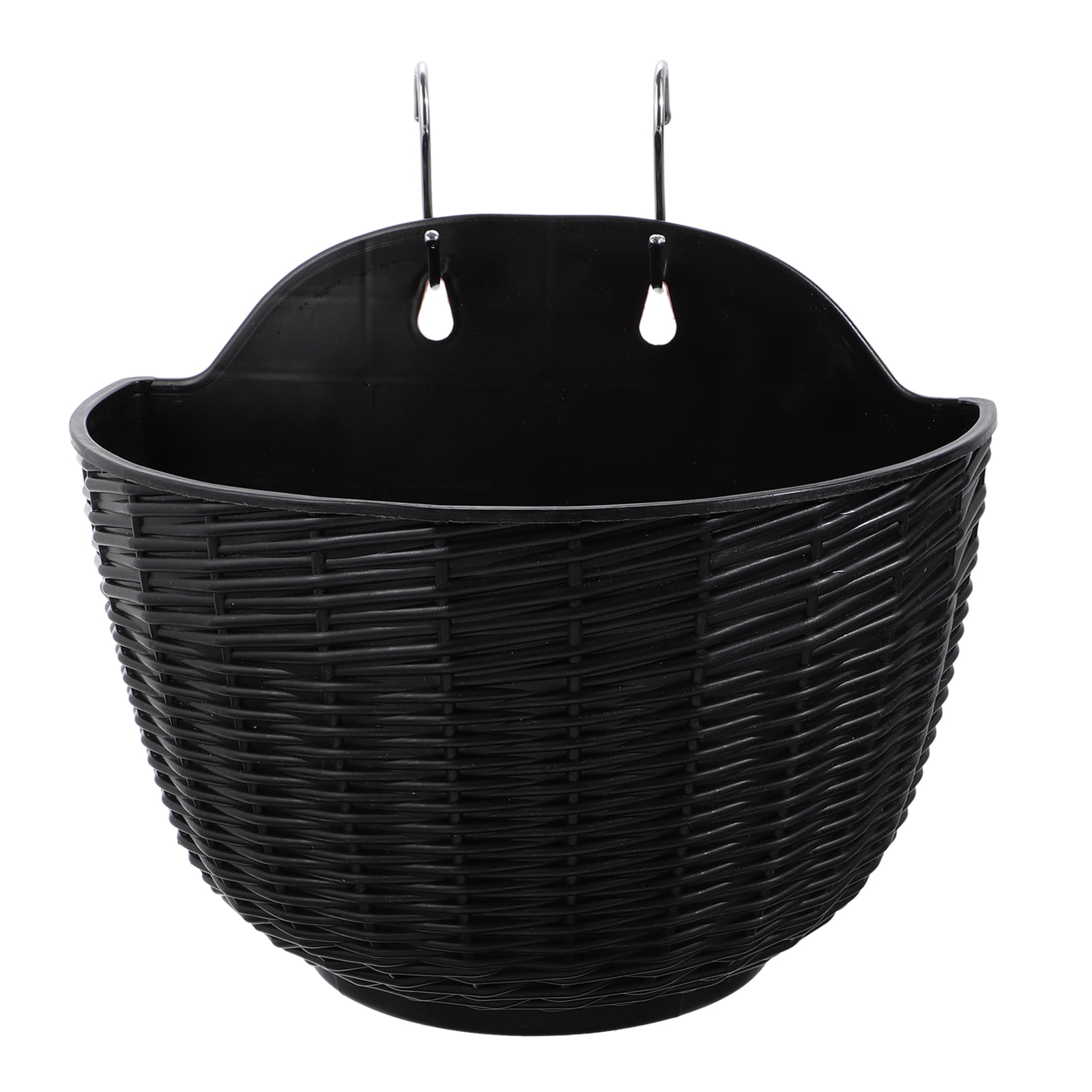 Qumonin Black SelfWatering Wall Hanging Planter Plastic Pot