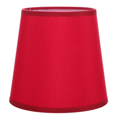 Qumonin Chandelier Drum Lamp Shade Clip on for Floor Light Red Black