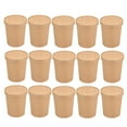 thumbnail image 1 of FUTUREORYY Paper Takeout Containers Khaki Pulp 25 Sets 3.77X3.77X3.65Inch, 1 of 6