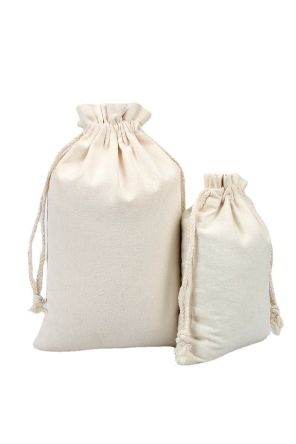 Cotton Drawstring Bag for Soil Sampling Geology Samples and Grain Storage Cotton Storage Bag Flour Sack Cloth Food Bag Grain Bag