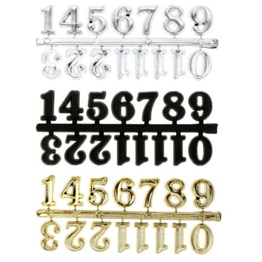 Qumonin DIY Digital Wall Clock Numbers Kit - 3 Sets for Repair & Decor