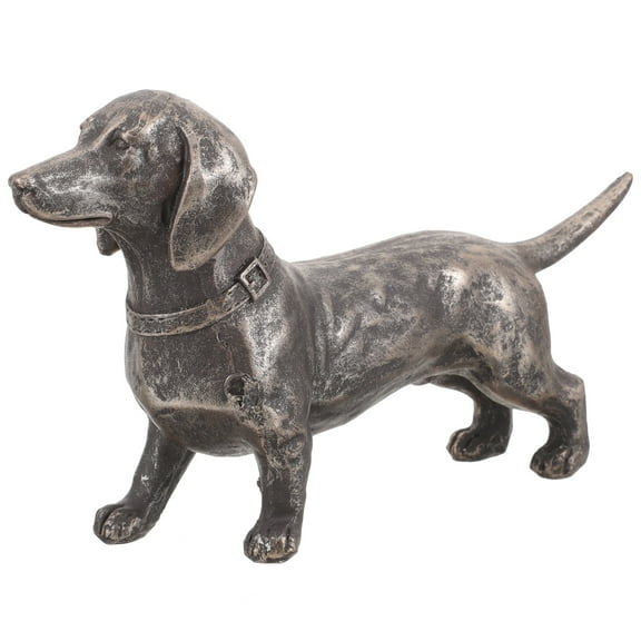 Qumonin Dachshund Dog Statue for Yard or Patio - Antique Style Figurine for Dog Lovers