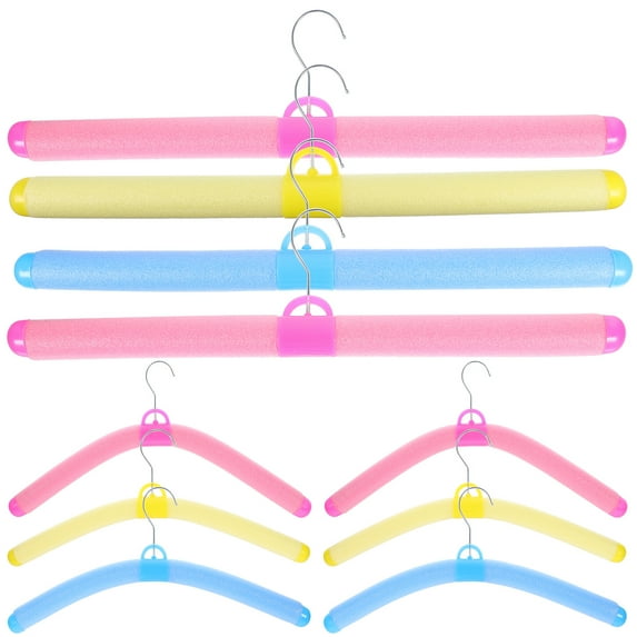 Qumonin Foam Padded Hangers 10pcs Non Slip Coat Blouse Sweater Clothes Wedding Dress
