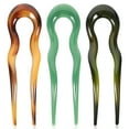 thumbnail image 1 of Qumonin French Hair Pin French Pin, Hair Sticks, Tortoise Shell Hair Forks, 3pcs, 1 of 6