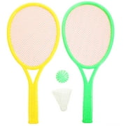 Qumonin Kids Badminton Set - 2 Rackets, Ball, Birdie (Random Color)