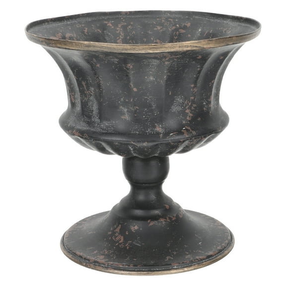 Qumonin Metal Urn Planter for Home Garden Decor