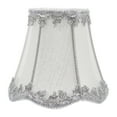 thumbnail image 1 of Qumonin Natural Linen Lamp Shade for Chandelier or Table Lamp - Silver, 1 of 6