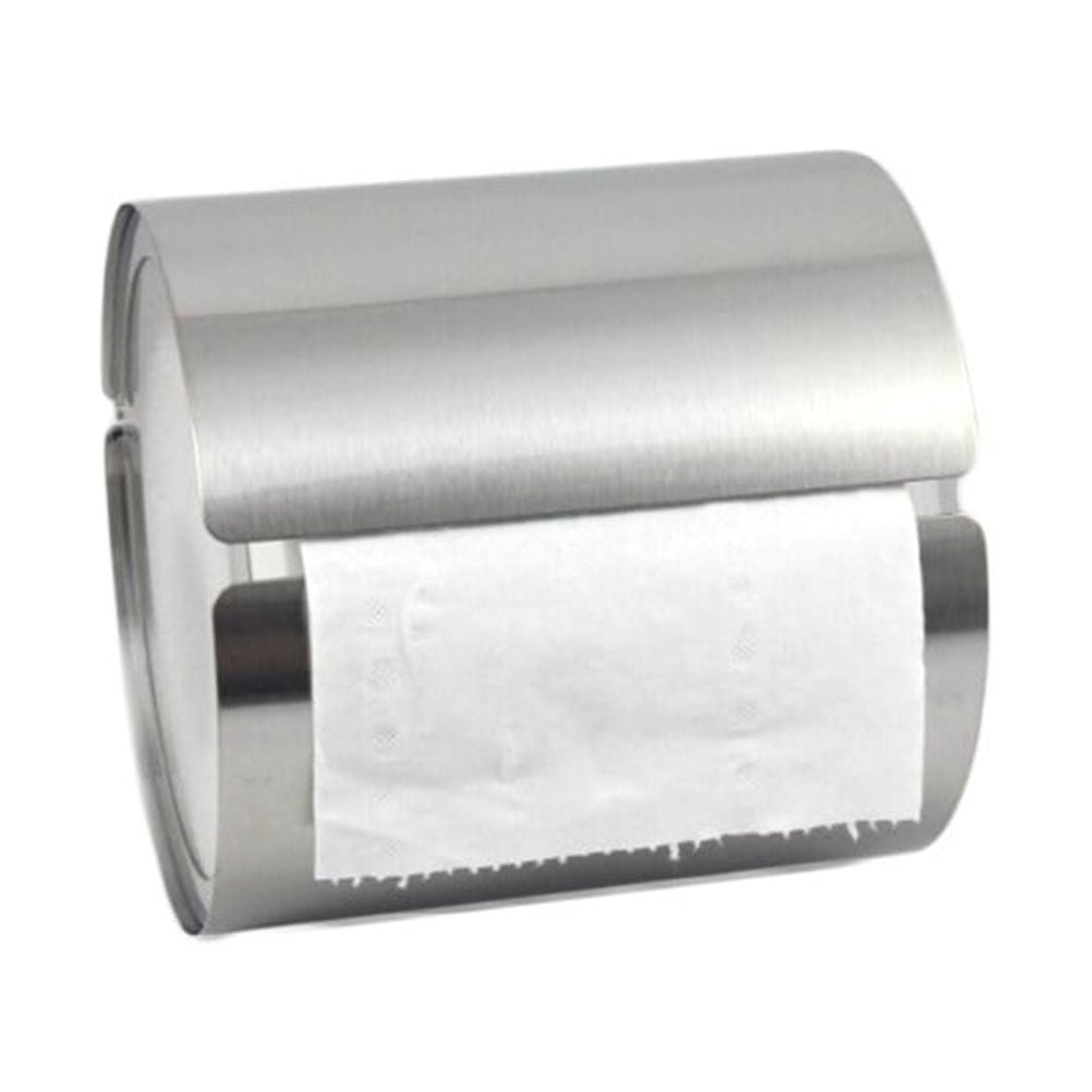 Qumonin Pet Proof Toilet Paper Holder with Shelf Stainless Steel Wall
