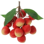 Qumonin Realistic Artificial Lychee Bunch for Home and Shop