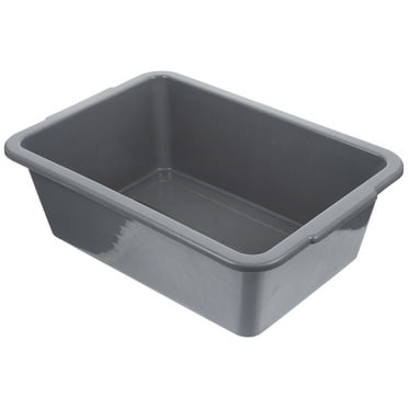 Qumonin Rectangular Plastic Hospital Bedside Soaking Tub Water Bucket for Washing