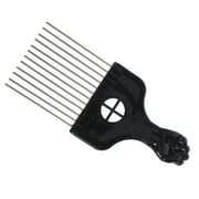 Qumonin SOLUSTRE Afro Hair Pick Metal Comb for Men and Women