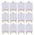 thumbnail image 1 of Qumonin Small Wooden Easel & Canvas Set - 12pcs, 1 of 5