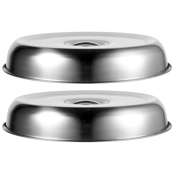 Qumonin Stainless Steel Cheese Melting Dome & Steaming Cover (2pcs)