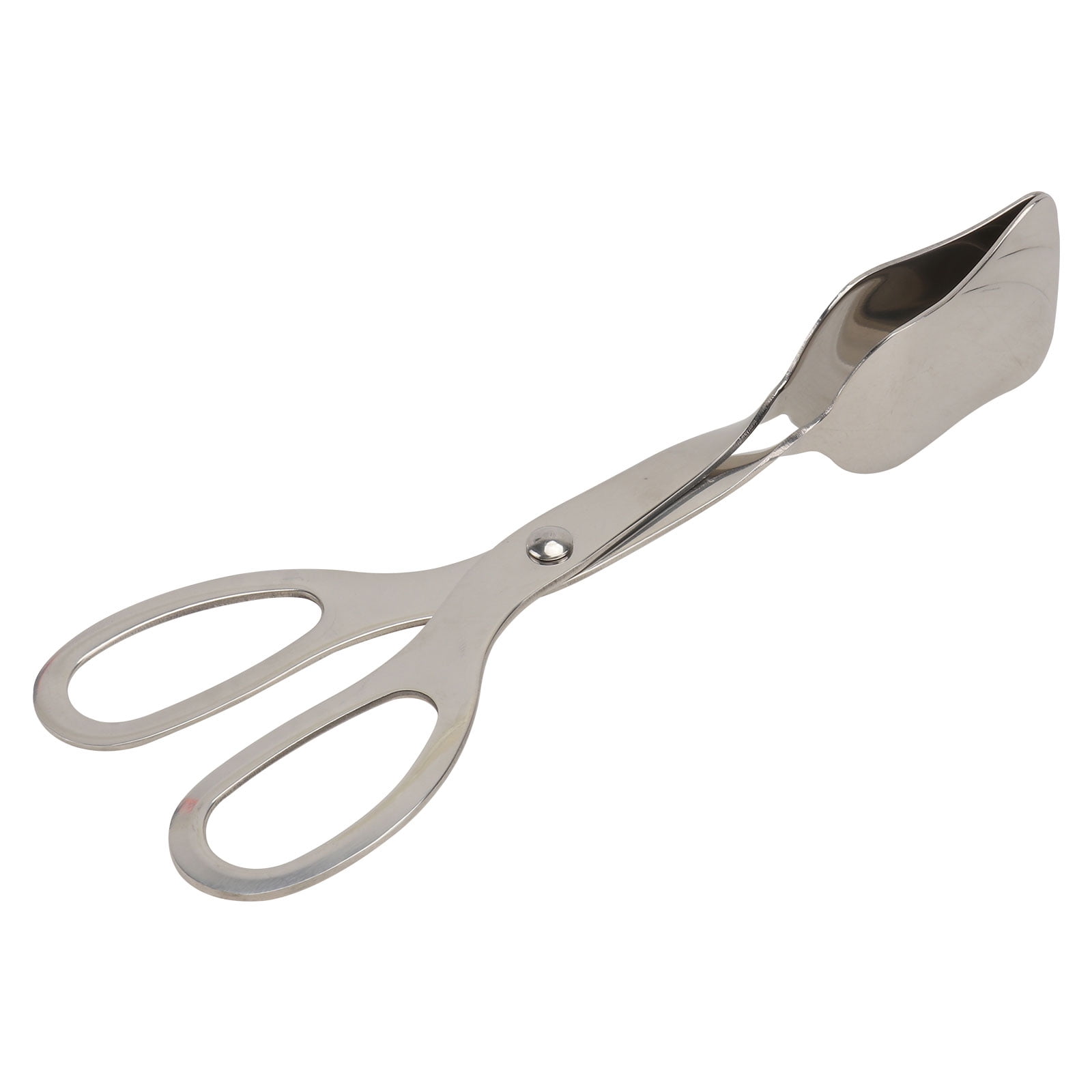 Qumonin Stainless Steel Salad Serving Tongs for Kitchen Buffet (Silver