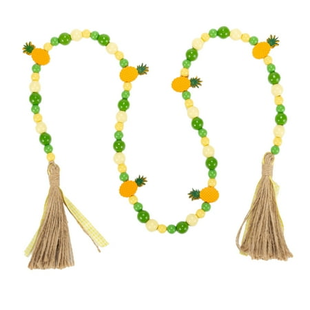 Qumonin Wooden Pineapple Garland for Tiered Tray & Home Decor