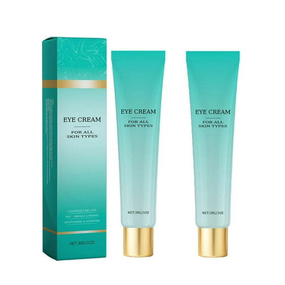 QunYou 2PC Retinol Eye Cream Antiaging Eye Cream for Eye Bags Dark Circles Fading Wrinkles Fine Lines for Men and Women's Care
