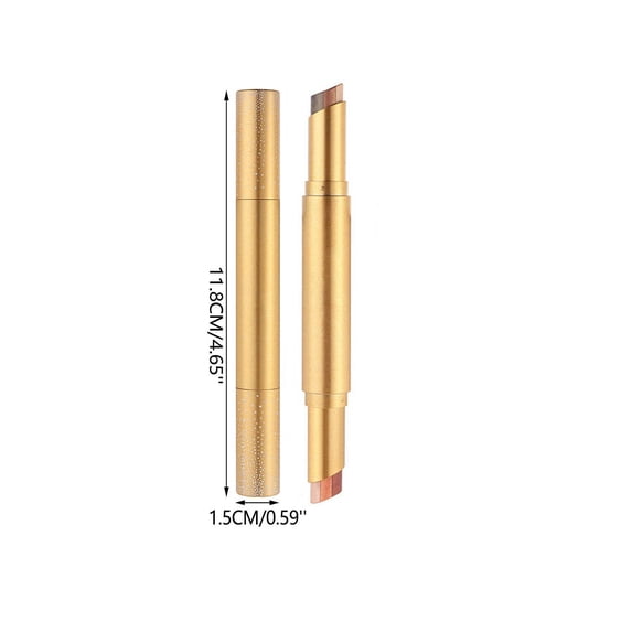 QunYou 3-Tone Gradient Dual-End Glitter Eyeshadow Stick Highlighter Lazy Eye Makeup