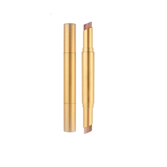 QunYou 3-Tone Gradient Dual-End Glitter Eyeshadow Stick Highlighter Lazy Eye Makeup
