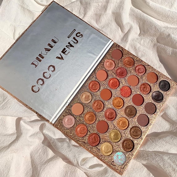 QunYou 35 Shade Cream Eyeshadow Palette, Matte & Pearlescent , Water Resistant Versatile Daily & Party Makeup Beauty