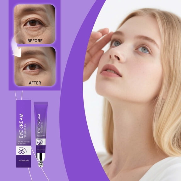 QunYou Aging Eye Cream Reduces Dark Circles Puffiness Under The Eyes Drooping Eyelids Wrinkles and Firming and Improves Fine Lines Deep Moisturizing 20g