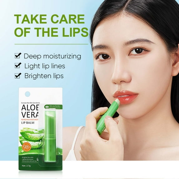 QunYou Aloe Moisturizing Lipstick Nourishing Refreshing Moisturizing and Repairing