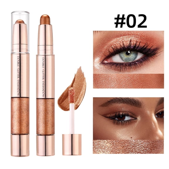 QunYou Double-End Diamond Pearlescent Gradient Eyeshadow Stick Multi-Use Highlight Contour Eye Makeup 6.5ml