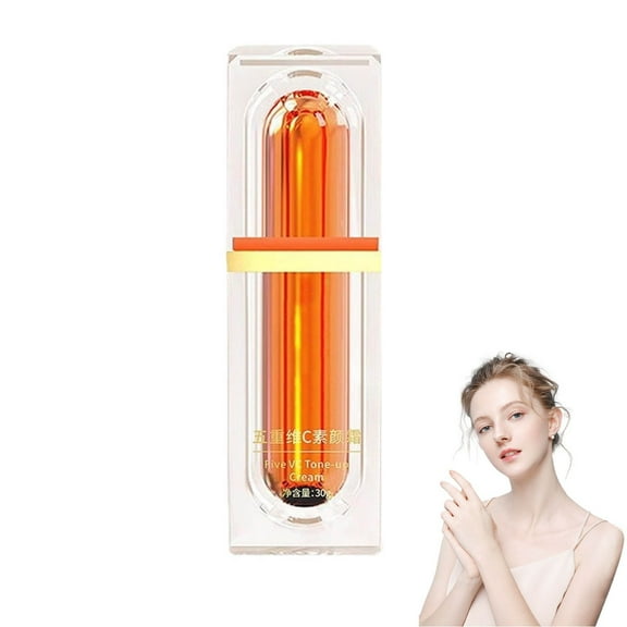 QunYou Five Fold VC Facial Cream Shrinks Pores Brightens Skin Tone Moisturizes and Moisturizes Skin 30g