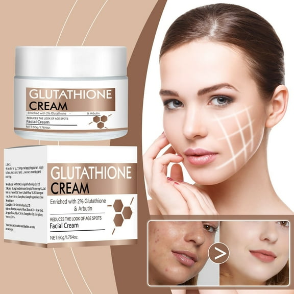 QunYou Glutathione Facial Cream for Dry Moisturizing Face Cream Highly Moisturizing for 24 Hours Firming 50g