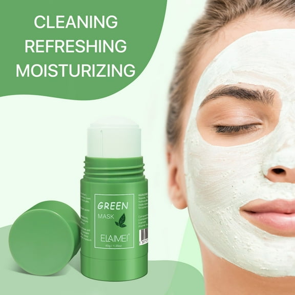 QunYou Green Tea Mask Stick Green Tea Extract Deep Clean Pore Moisturizing Brightening for All Types