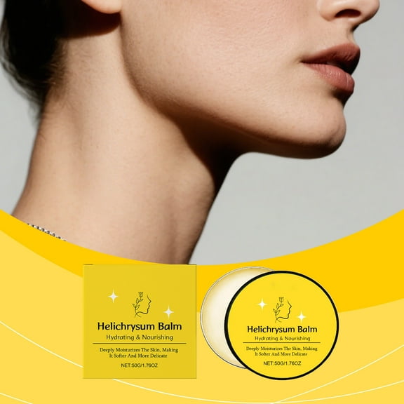 QunYou Helichrysum Body Balm Deeply Moisturizes and Lastingly Nourishes Leaving Soft and Smoothly for Daily Body Care 50g
