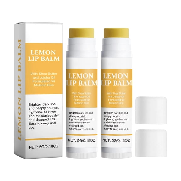 QunYou Lemon Lip Balm Moisturizes Nourishes Hydrates Against Dryness and Chapping Nourishing Lip Balm