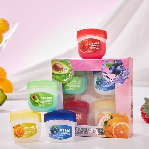 QunYou Lip Makeup 4-pack Lip Mask Set Moisturizing Lip Mask Set