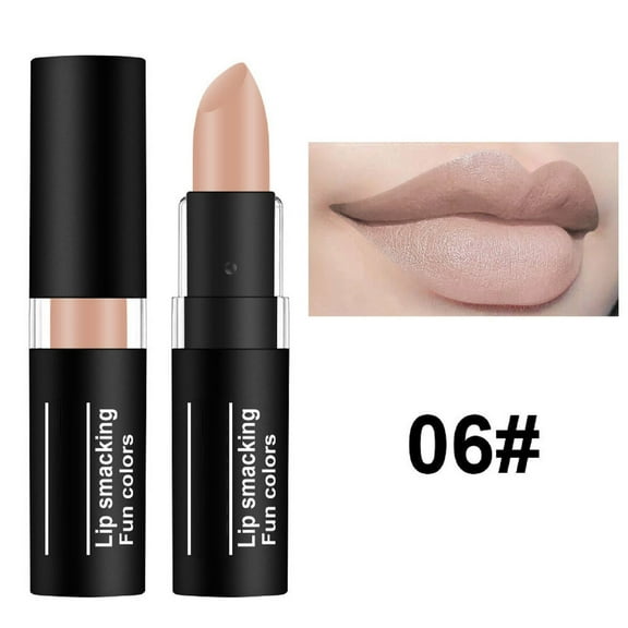 QunYou Lip Makeup Dark Lipstick White Nude Color Halloween Creative Makeup Retro Lipstick