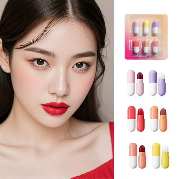 QunYou Lip Makeup Mini Lipstick Set 6ml 6-pack Moisturizing Lipstick Lip Gloss Set