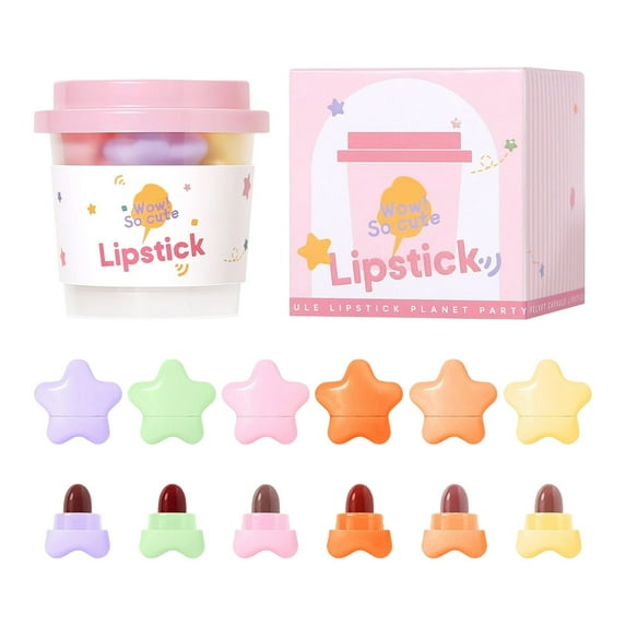 QunYou Lip Makeup Mini Lipstick Set 6ml 6-pack Moisturizing Lipstick Lip Gloss Set